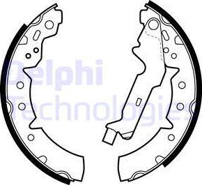 Delphi LS1883 - Brake Shoe Set www.parts5.com