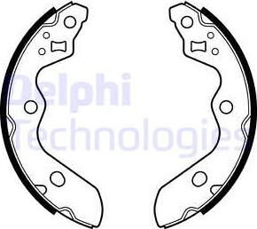 Delphi LS2156 - Brake Shoe Set www.parts5.com
