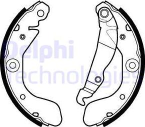 Delphi LS2114 - Brake Shoe Set www.parts5.com