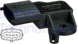 Delphi PS10124 - Sensor, intake manifold pressure www.parts5.com