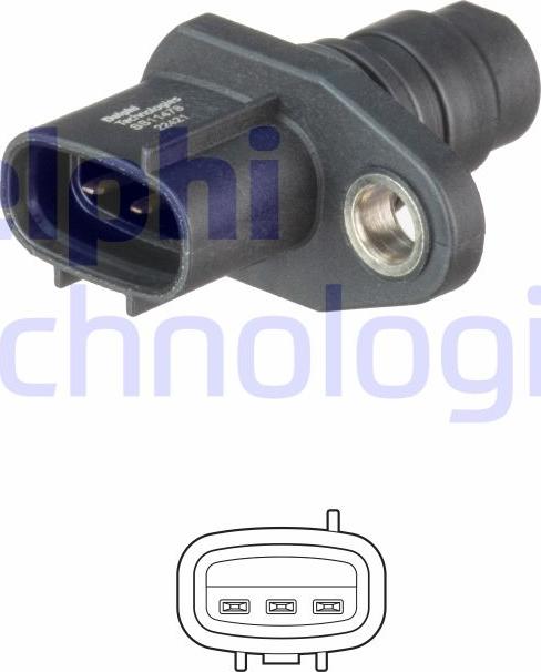 Delphi SS11478 - Sensor, crankshaft pulse www.parts5.com