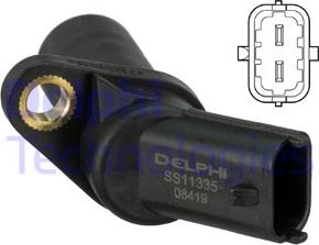 Delphi SS11335 - Sensor, crankshaft pulse www.parts5.com