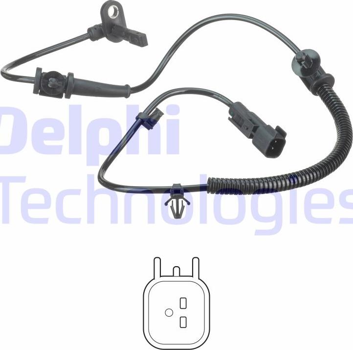 Delphi SS20594 - Sensor, wheel speed www.parts5.com
