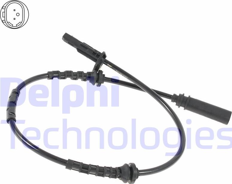 Delphi SS21266-12B1 - Sensor, wheel speed www.parts5.com
