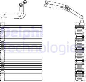 Delphi TSP0525197 - Evaporator, air conditioning www.parts5.com