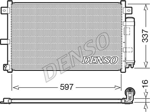 Denso DCN44001 - Condenser, air conditioning www.parts5.com