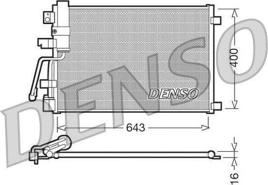 Denso DCN46003 - Condenser, air conditioning www.parts5.com
