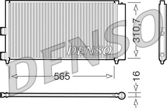 Denso DCN09070 - Condenser, air conditioning www.parts5.com