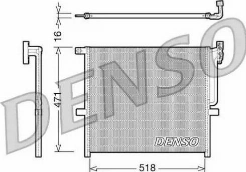 Denso DCN05001 - Condenser, air conditioning www.parts5.com