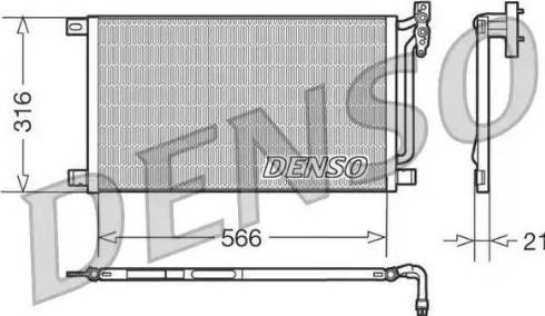 Denso DCN05003 - Condenser, air conditioning www.parts5.com