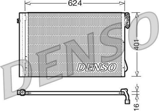 Denso DCN05011 - Condenser, air conditioning www.parts5.com