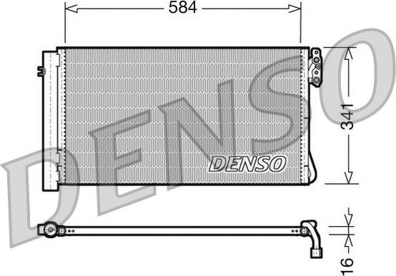 Denso DCN05012 - Condenser, air conditioning www.parts5.com