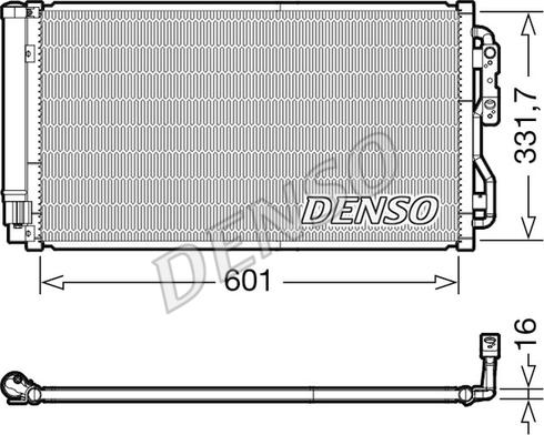 Denso DCN05033 - Condenser, air conditioning www.parts5.com