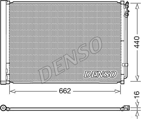 Denso DCN05032 - Condenser, air conditioning www.parts5.com