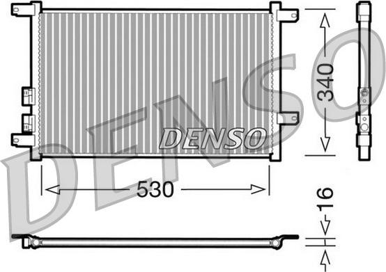 Denso DCN01011 - Condenser, air conditioning www.parts5.com