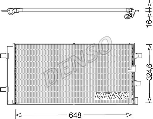 Denso DCN02044 - Condenser, air conditioning www.parts5.com