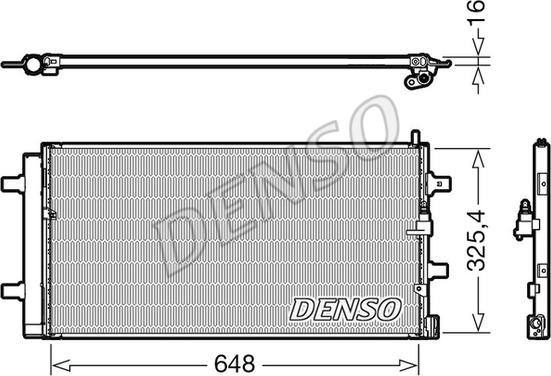 Denso DCN02040 - Condenser, air conditioning www.parts5.com