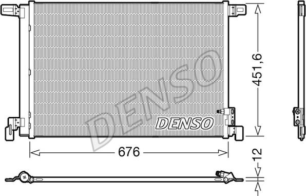 Denso DCN02008 - Condenser, air conditioning www.parts5.com