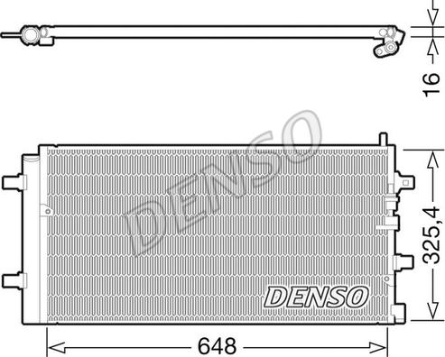 Denso DCN02002 - Condenser, air conditioning www.parts5.com