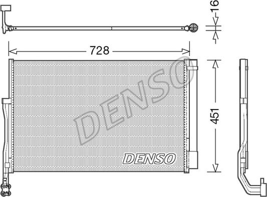 Denso DCN02007 - Condenser, air conditioning www.parts5.com