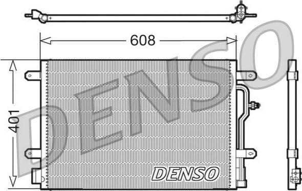 Denso DCN02011 - Condenser, air conditioning www.parts5.com