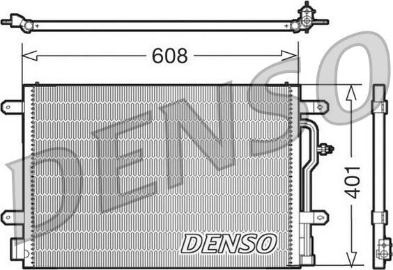 Denso DCN02012 - Kondenzator, klima-uređaj www.parts5.com