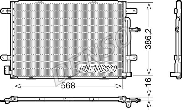 Denso DCN02039 - Condenser, air conditioning www.parts5.com
