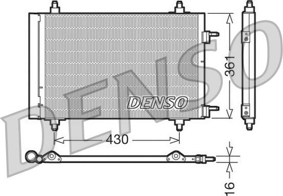 Denso DCN07019 - Condenser, air conditioning www.parts5.com