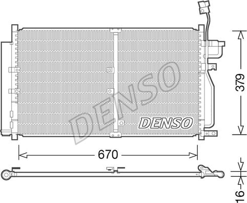 Denso DCN15003 - Condenser, air conditioning www.parts5.com