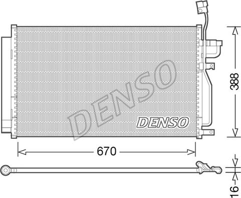 Denso DCN15002 - Condenser, air conditioning www.parts5.com