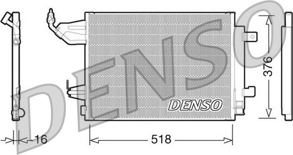 Denso DCN16001 - Condenser, air conditioning www.parts5.com