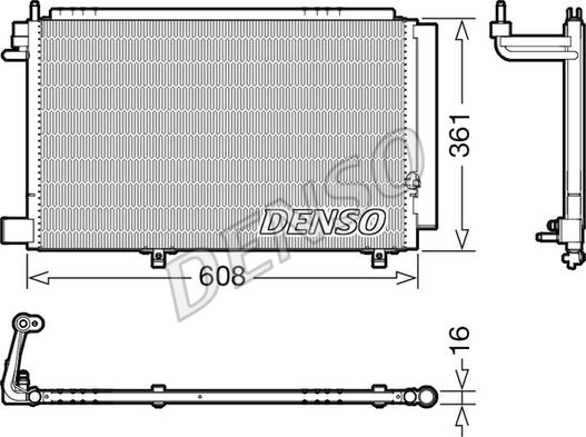 Denso DCN10041 - Condenser, air conditioning www.parts5.com