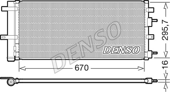 Denso DCN10053 - Condenser, air conditioning www.parts5.com