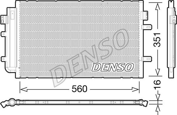 Denso DCN12005 - Condenser, air conditioning www.parts5.com
