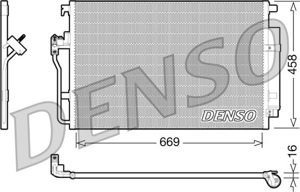 Denso DCN17056 - Condenser, air conditioning www.parts5.com