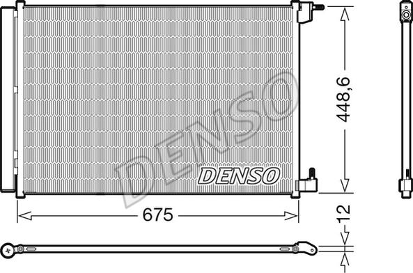 Denso DCN17060 - Condenser, air conditioning www.parts5.com