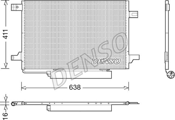 Denso DCN17004 - Condenser, air conditioning www.parts5.com
