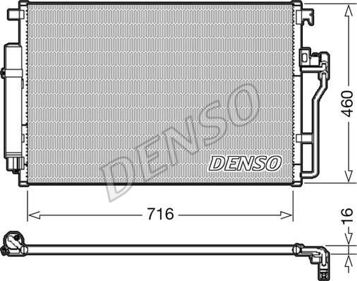 Denso DCN17008 - Condenser, air conditioning www.parts5.com