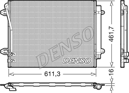 Denso DCN32012 - Condenser, air conditioning www.parts5.com