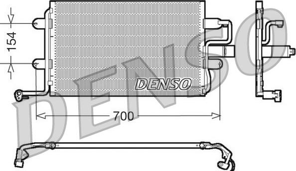 Denso DCN32017 - Συμπυκνωτής, σύστ. κλιματισμού www.parts5.com