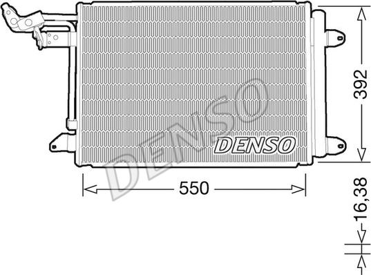 Denso DCN32032 - Condenser, air conditioning www.parts5.com