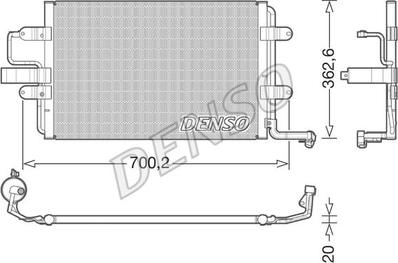 Denso DCN32022 - Condenser, air conditioning www.parts5.com