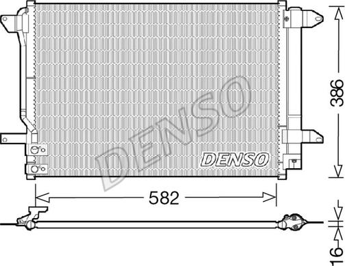 Denso DCN32027 - Condenser, air conditioning www.parts5.com