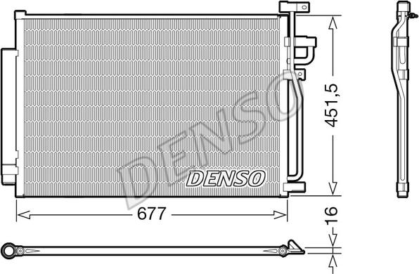 Denso DCN20040 - Condenser, air conditioning www.parts5.com