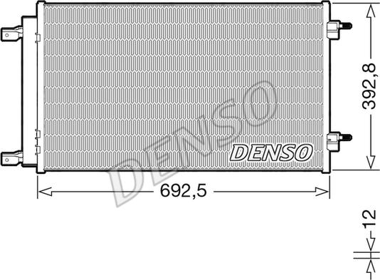 Denso DCN20047 - Condenser, air conditioning www.parts5.com