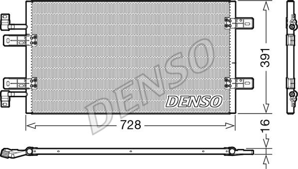 Denso DCN20019 - Condenser, air conditioning www.parts5.com