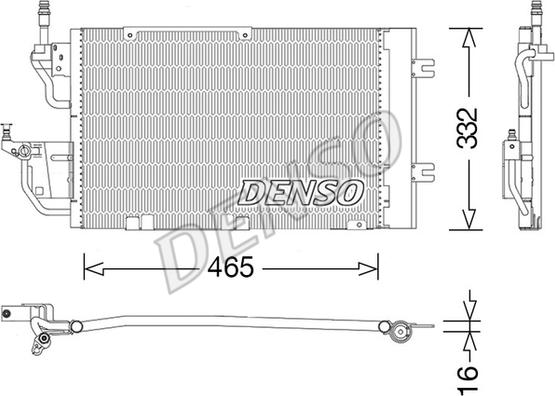 Denso DCN20037 - Condenser, air conditioning www.parts5.com