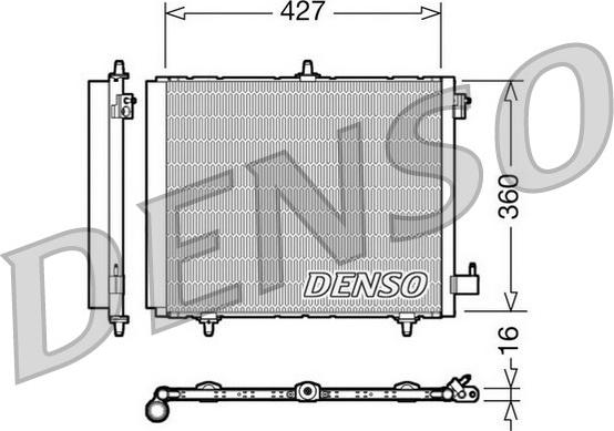 Denso DCN21009 - Condenser, air conditioning www.parts5.com