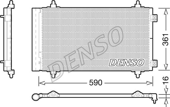 Denso DCN21018 - Condenser, air conditioning www.parts5.com