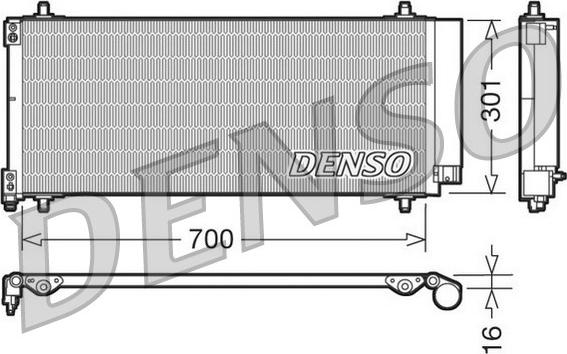 Denso DCN21027 - Condenser, air conditioning www.parts5.com